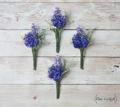 Blue Boutonniere Silk Flower Boutonniere Boutonniere Etsy Blue Boutonniere Blue Wedding Flowers Silk Flower Boutonniere
