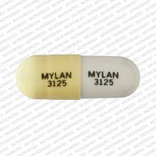 Mylan 3125 Mylan 3125 Pill Images White Yellow Capsule Shape