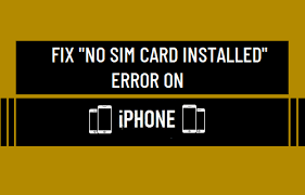 To insert the sim card, you will need the sim removal tool that came with your iphone. Fix No Sim Card Installed Error On Iphone