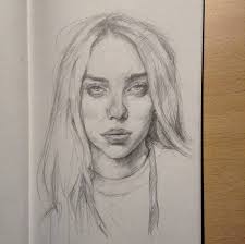 Every Single Time I Try To Draw Wherearetheavocados I Never Get Satisfied With The Result Billieeilish Fanart Drawin Pencil Art Love Portrait Art Art