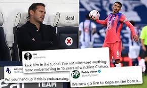 Chelsea are set to sack manager frank lampard after 19 months in charge, with the club ninth in the premier league table. Lampard Exposed Chelsea Fans Rage At The Blues First Half Collapse Against West Brom Daily Mail Online