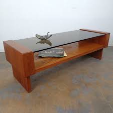 Mid Century Teak Smoked Glass Coffee Table Glass Coffee Table Coffee Table Teak Coffee Table
