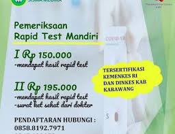Rapid Tes Karawang Archives Rumah Sakit Delima Asih Sismamedika