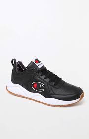 Black And White Champion Shoes Champion 93eighteen Black Leather Shoes Champion Shoes Champion Sneakers Black Leather Shoes