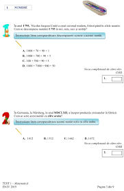 Teste clasa 4 matematica 2017. Subiecte MatematicÄƒ Clasa A Iv A DescarcÄƒ Subiectele De AstÄƒzi De La Evaluarea NaÈ›ionalÄƒ La MatematicÄƒ Edupedu Ro