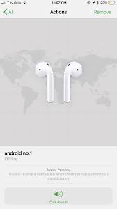 Developers may post their own apps if they follow these conditions airpods work fantastically on android, but i prefer to use wired headphones while running because the. Lost It And Its Offline What Should I Do Airpods