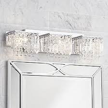 Chrome and polished chrome lighting is essentially modern although some chrome lights will chrome spotlights are great for kitchens. Crystal Bathroom Lighting Lamps Plus