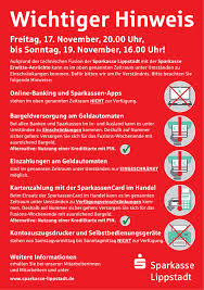 Wichtiger Hinweis Technische Fusion Willkommen Im Blog Der Sparkasse Lippstadt