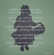 Little Girl Silhouette With Grandma Poem Hand Lettered Over Image 12x12 Acrylic On Canvas Grandma Poem Hand Lettering Girl Silhouette