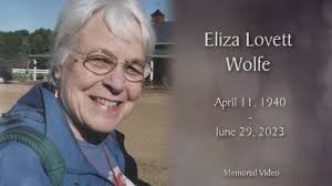 Remembering Eliza 'Liza' Wolfe