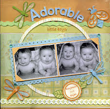 Adorable Little Boys Photo Scrapbook Boy Scrapbook Layouts Kids Scrapbook