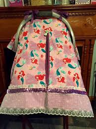 Handmade The Little Mermaid Car Seat Cover Canopy By Donnasthreads My Baby Girl Baby Olivia New Baby Products