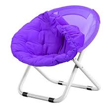 Folding Chair Lounge Chair Moon Chair Portable Outdoor Stool Detachable Lazy Couch Single Recliner Color Purple Moon Chair Chair Folding Chair