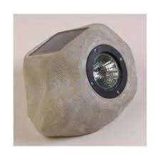 Small Solar Rock Night Light With White Led And Chrome Reflector Outdoor Solar Lights Outdoor Solar Solar Lights