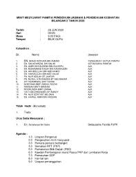 29 jun 2020 hari : Notis Minit Mesyuarat Panitia Pjpk Kali Ke 2 2020 Flip Ebook Pages 1 6 Anyflip Anyflip