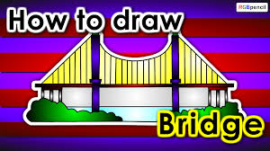 {drawing and shading techniques}.it shows how to d. How To Draw Bridge Step By Step Easy Drawing For Kids Welcome To Rgbpencil