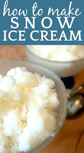 Snow ice cream is always best made with light fluffy snow. Easy Snow Ice Cream Recipe