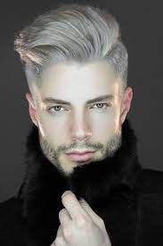 1001 Idees Teinture Blonde Homme D Or Blanc Et De Platine Photo Coiffure Homme Cheveux Gris Homme Cheveux Gris