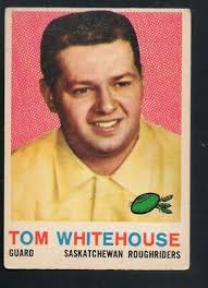 1959 Topps Canadian Football Card #85 Tom Whitehouse-Saskatchewan Rough  Riders