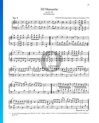 ▷ Eleven Minuets, KV 176 Sheet Music (Piano Solo) | PDF Download - OKTAV