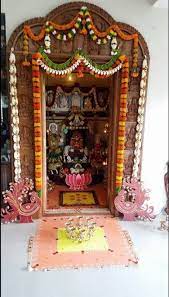Pooja Room Decoration Ideas For Varalakshmi Pooja Room Varalakshmi Pooja Decoration Decoration Ideas For Varalakshmi Vratham Pooja Room Door Design Indian Room Decor Pooja Room Design