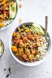 Butternut Squash Chili With Cauliflower Pearls The Almond Eater