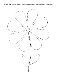 Tracing Free Flower Template Flower Printable Free Flower Template