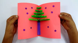 How to give a gift card. How To Make A Paper Gift Card For Christmas Diy 3d Pop Up Christmas Tree Greetings Card
