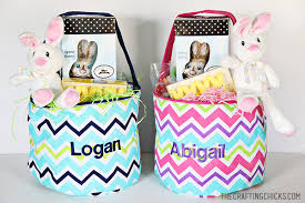 These come filled and you can add a name to them. A Personalized Easter Basket