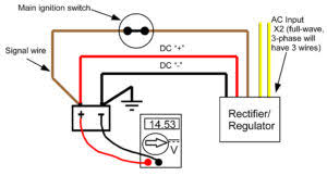 Mar 08, 2019 · the cable or wire size, the rating of breakers, fuse, etc depends on the type of wiring, purpose, and rating of loads. Recitifer Regulator Signal Wires Rick S Motorsport Electrics Blog And More