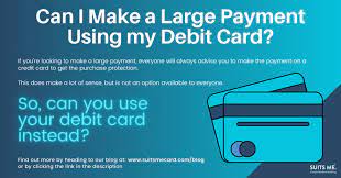 Visa debit allows you to get more from debit. Can I Make A Large Payment Using My Debit Card Suits Me