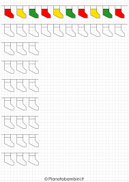 Cornicette Di Natale A Quadretti Da Disegnare E Colorare Le Idee Della Scuola Idee Per L Insegnamento Colori Di Natale