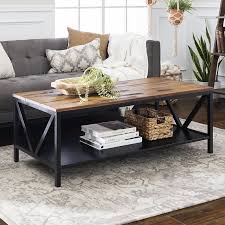 Gracie Oaks Nadell Coffee Table With Storage Reviews Wayfair In 2020 Farmhouse Style Coffee Table Coffee Table Rectangle Coffee Table