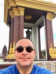 Talker's foreign correspondent in Cambodia and the plaques in the Vietnam  Veterans Memorial, Highland Park.
