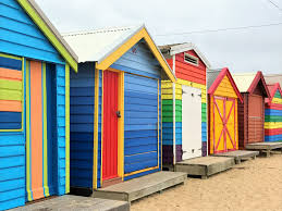 The bathing boxes on brighton beach are melbourne icons. Brighton Beach Bathing Boxes Melbourne By Nikki Lee