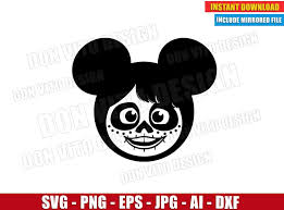 Coco Mickey Mouse Ears Svg Dxf Png Disney Cut File Cricut Halloween