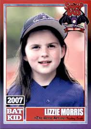 2007 Keene Swamp Bats Team Issue #32 Lizzie Morris Bat Kid