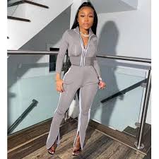Check spelling or type a new query. 2021 Designer Women Two Piece Set Tracksuits Sexy V Neck Crop Tops Pants Zipper Opening Split Suit Autumn Tracksuit Women Clothing Female From Clothes1688 2 57 Dhgate Com