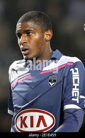 Bordeaux's Anthony Modeste during the French First League soccer match,  Girondins de Bordeaux vs Nice at Jacques Chaban-Delmas stadium in Bordeaux,  France