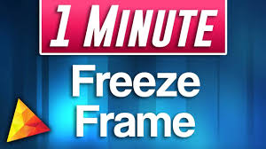Hitfilm Express How To Freeze Frame Youtube