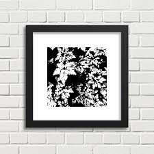 Black And White Botanical Prints Framed Botanical Texture Print Bold Black And White White Border And Wood Frame By Platypusmaxprints On E Framed Botanical Prints Botanical Wall Art Framed Prints