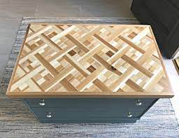 Courtesy of diy vintage chic. Diy Wood Mosaic Table Top Abbotts At Home