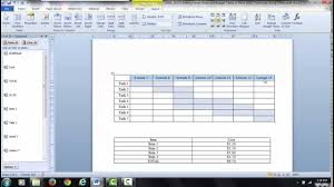 Gantt Charts And Tables In Word Video 1 Insert Plot Data