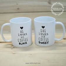His and hers coffee travel mugs. Unique Couple Mugs Perfect Matching Couples Gift Ideas 365 In Love 365 In Love Matching Gifts Ideas