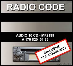 Contact our customer assistance center with your vehicle identification number (vin), via phone: Radio Pin Key Code Passend Fur Mercedes Alpine Mf2199 Al2199 Unlock Key Code 8 39 Picclick Uk