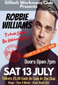 🎵🤩🤩ROBBIE WILLIAMS by Tony Lewis is back at Harvey's 🤩🤩🎵 ⭐!!THE  COUNTDOWN HAS BEGUN!!⭐ Harvey's are delighted to announce the One and Only  Robbie Williams endorsed tribute act by Tony Lewis is
