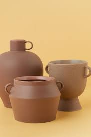 Cache Pot En Gres Marron Clair Home All H M Fr Stoneware Vase Vase With Lights Pot Lights