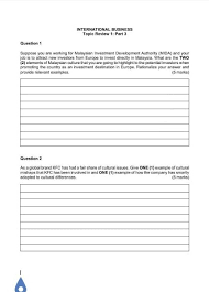 Maybe you would like to learn more about one of these? International Business Topic Review 1 Part 3 Chegg Com