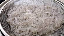 Bring to a boil, and add the glass. Cellophane Noodles Wikipedia