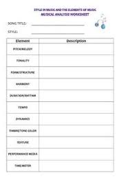 Polyphony is a musical texture consisting of two or more melodic lines being performed at the same time. 28 Elements Of Music Worksheet Free Worksheet Spreadsheet